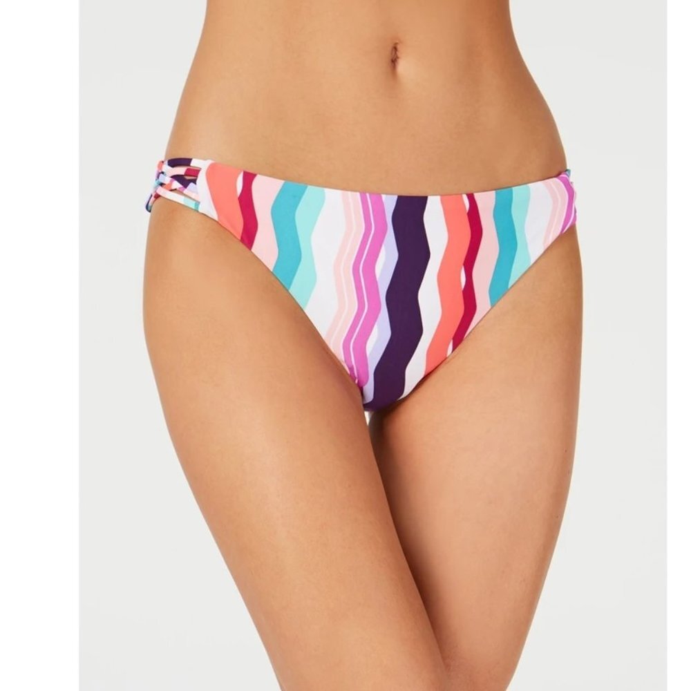 Bar III Waves Printed Strappy Side Bottoms